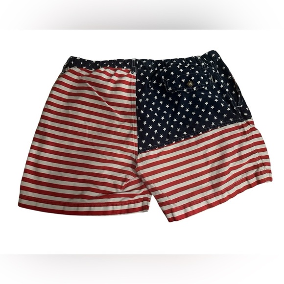 Chubbies 'Mericas 5" American Flag Shorts USA Mens Medium - Picture 2 of 3